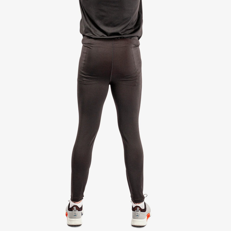 Elof is a Thermal base layer golf leggings for Men in the color Black/Red(7)