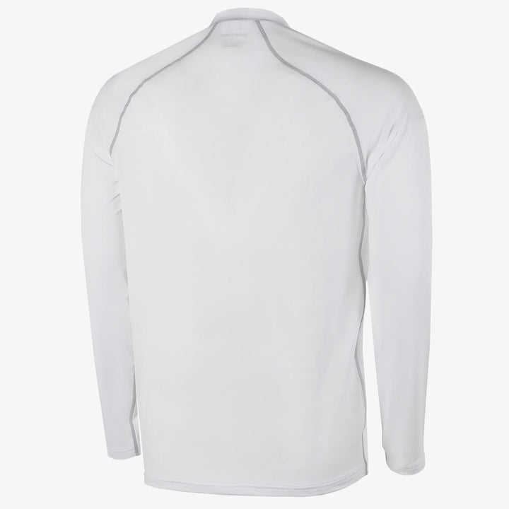 Enzo is a UV protection golf top for Men in the color White/Cool Grey(7)