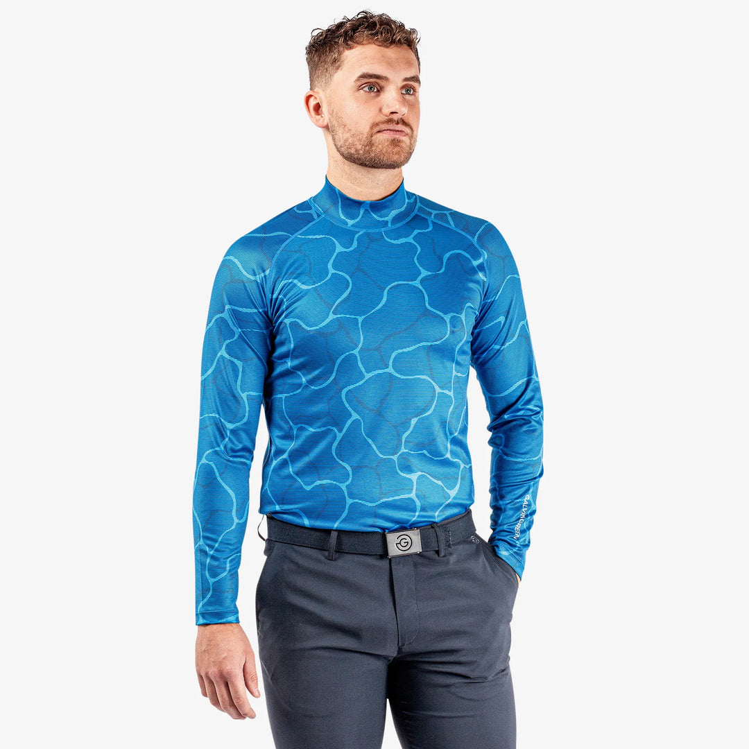 Ethan is a Thermal base layer golf top for Men in the color Blue/Navy(1)