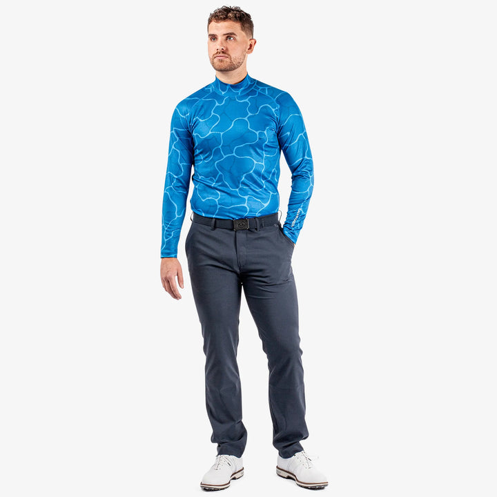 Ethan is a Thermal base layer golf top for Men in the color Blue/Navy(2)