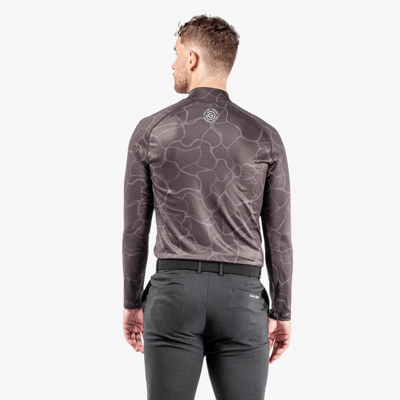 Ethan is a Thermal base layer golf top for Men in the color Black/Sharkskin(6)