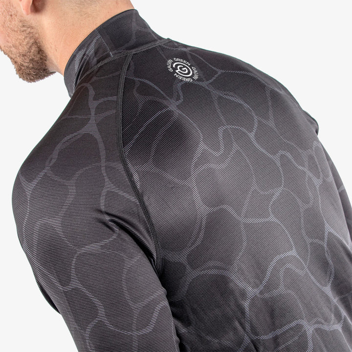 Ethan is a Thermal base layer golf top for Men in the color Black/Sharkskin(7)