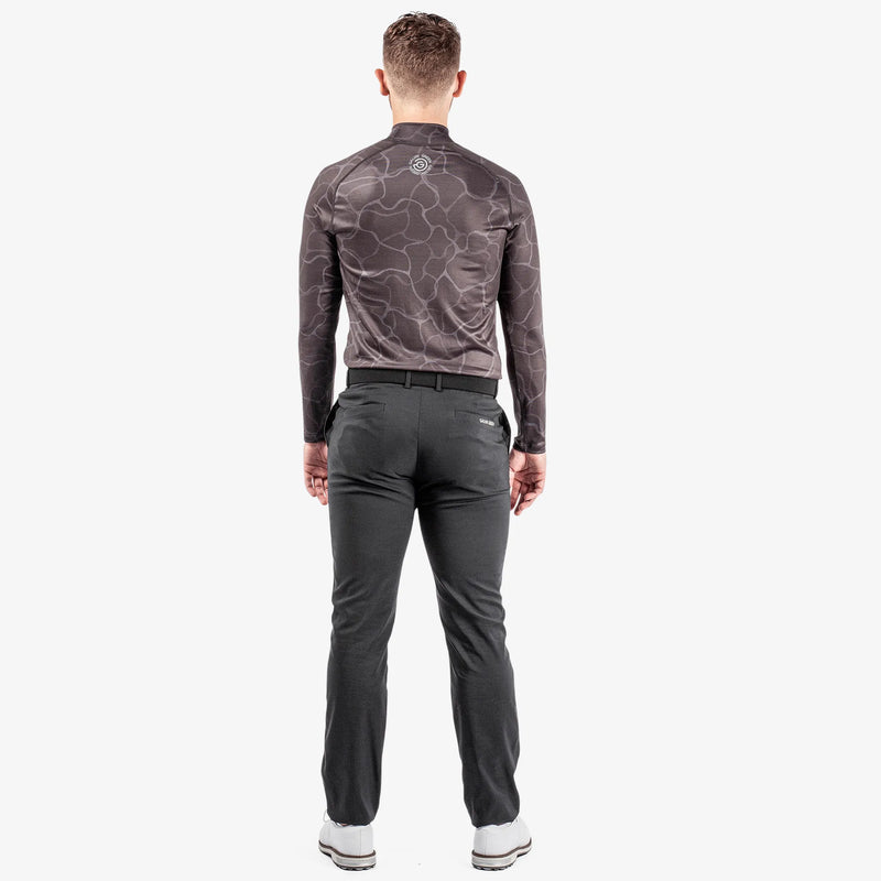 Ethan is a Thermal base layer golf top for Men in the color Black/Sharkskin(8)