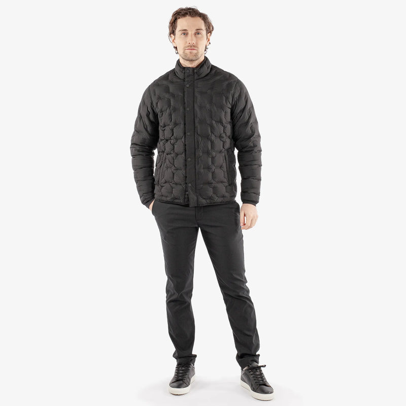 Hugo is a Windproof and water repellent golf jacket for Men in the color Black(2)