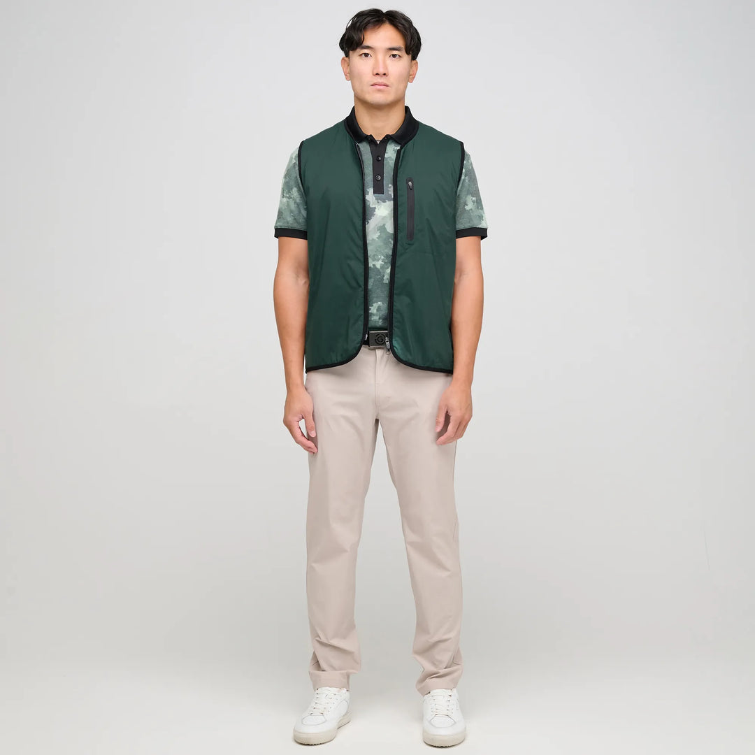 Lamar  is a Windproof and water repellent golf vest for Men in the color Jungle Green(2)