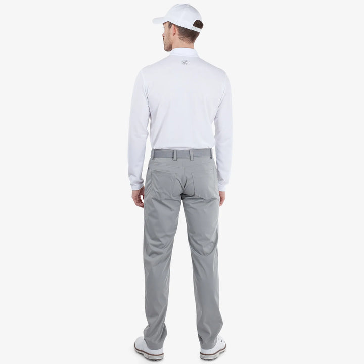 Lane is a Windproof and water repellent golf pants for Men in the color Sharkskin(5)