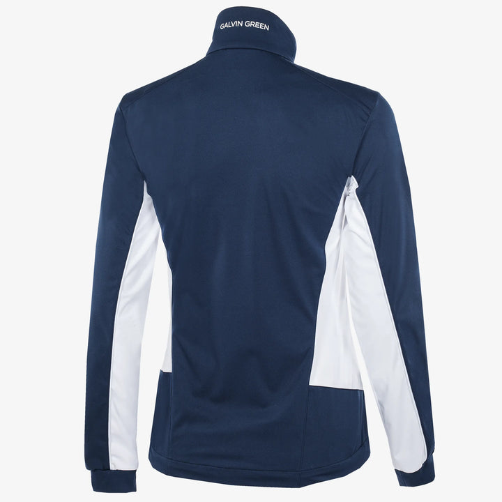 Larissa is a Windproof and water repellent golf jacket for Women in the color Navy/White(10)