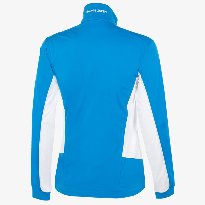 Larissa is a Windproof and water repellent golf jacket for Women in the color Blue/White(10)