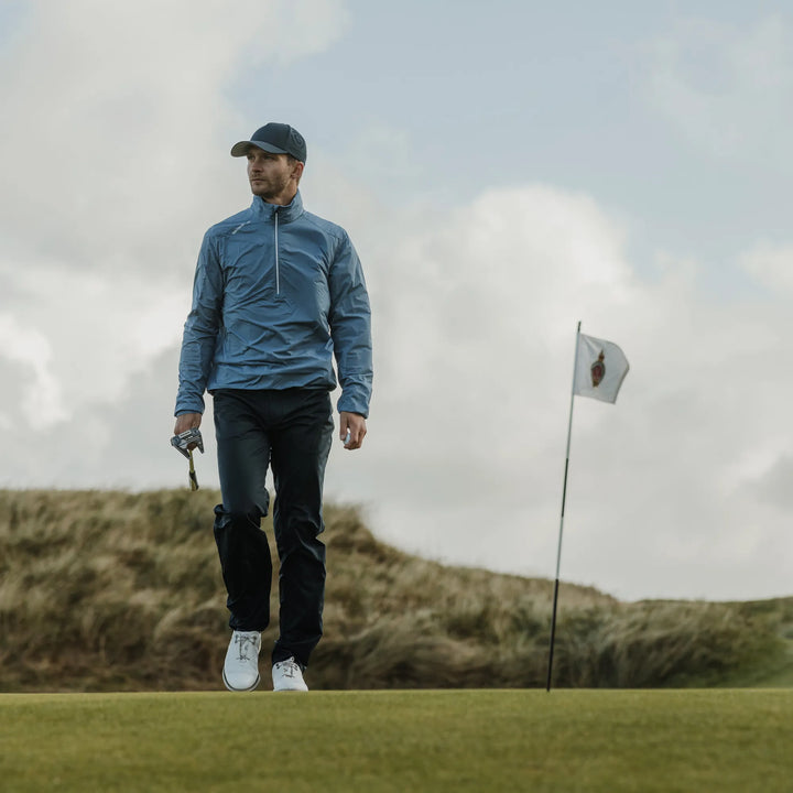Larry is a Windproof and water repellent golf jacket for Men in the color Moonlight Blue(8)