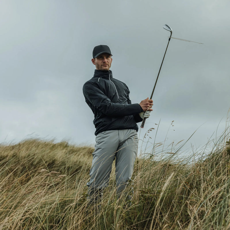 Larry Windproof and water repellent golf jacket Black – Galvin Green Larry Windproof and water repellent golf jacket Black – Galvin Green