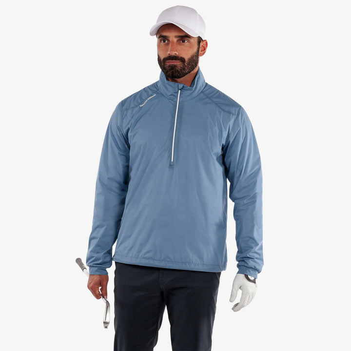 Larry is a Windproof and water repellent golf jacket for Men in the color Moonlight Blue(1)
