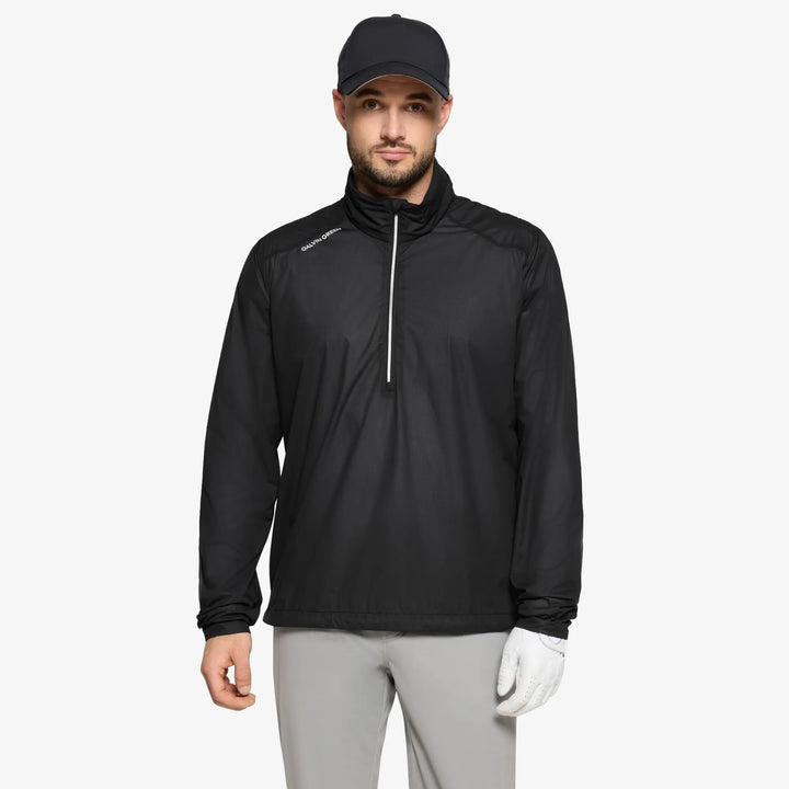 Larry is a Windproof and water repellent golf jacket for Men in the color Black(1)