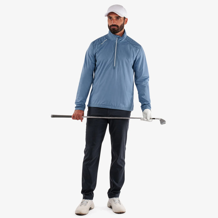 Larry is a Windproof and water repellent golf jacket for Men in the color Moonlight Blue(2)