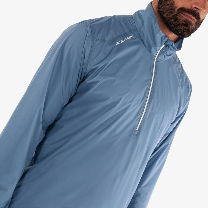 Larry is a Windproof and water repellent golf jacket for Men in the color Moonlight Blue(3)