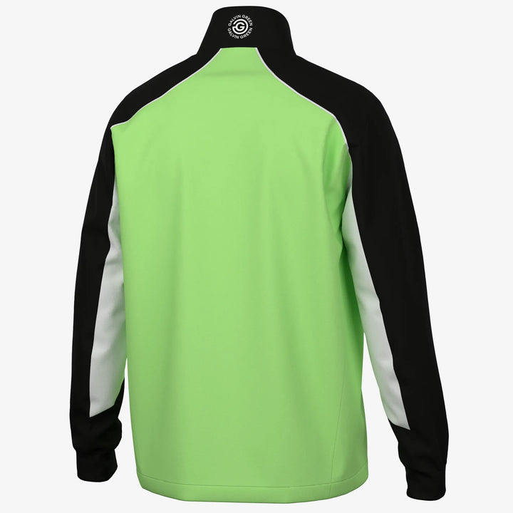 Laurent is a Windproof and water repellent golf jacket for Men in the color Fresh Green/Black(7)