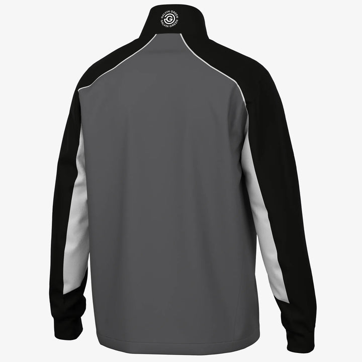 Laurent is a Windproof and water repellent golf jacket for Men in the color Forged Iron/Black (7)