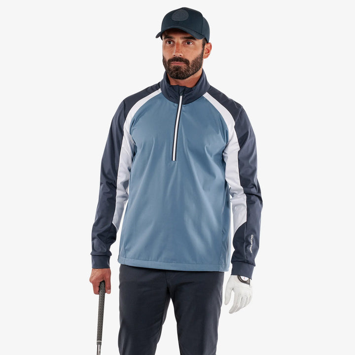 Laurent is a Windproof and water repellent golf jacket for Men in the color Moonlight Blue/Navy(1)
