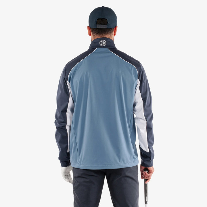 Laurent is a Windproof and water repellent golf jacket for Men in the color Moonlight Blue/Navy(4)