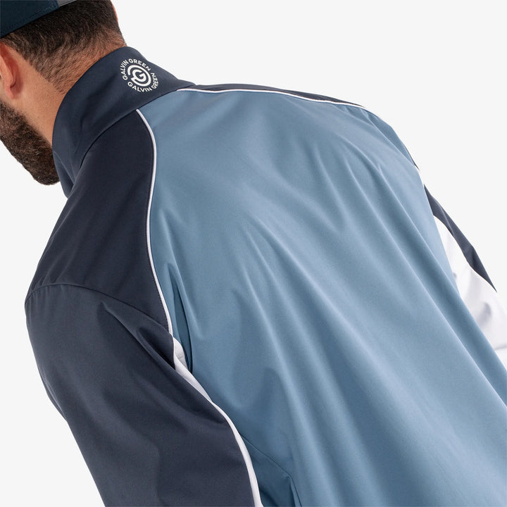 Laurent is a Windproof and water repellent golf jacket for Men in the color Moonlight Blue/Navy(5)
