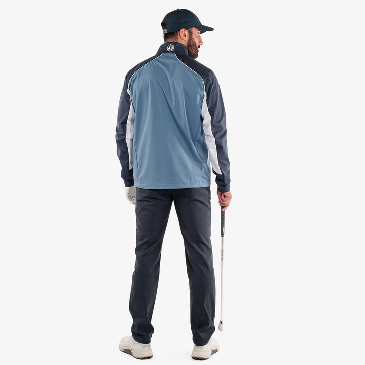 Laurent is a Windproof and water repellent golf jacket for Men in the color Moonlight Blue/Navy(6)