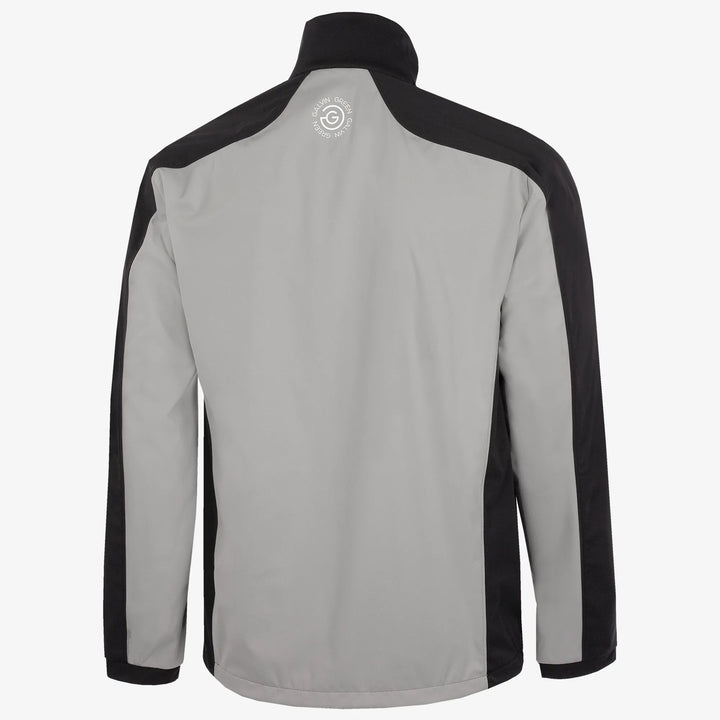 Lawrence is a Windproof and water repellent golf jacket for Men in the color Sharkskin/Black/Sunny Lime(7)