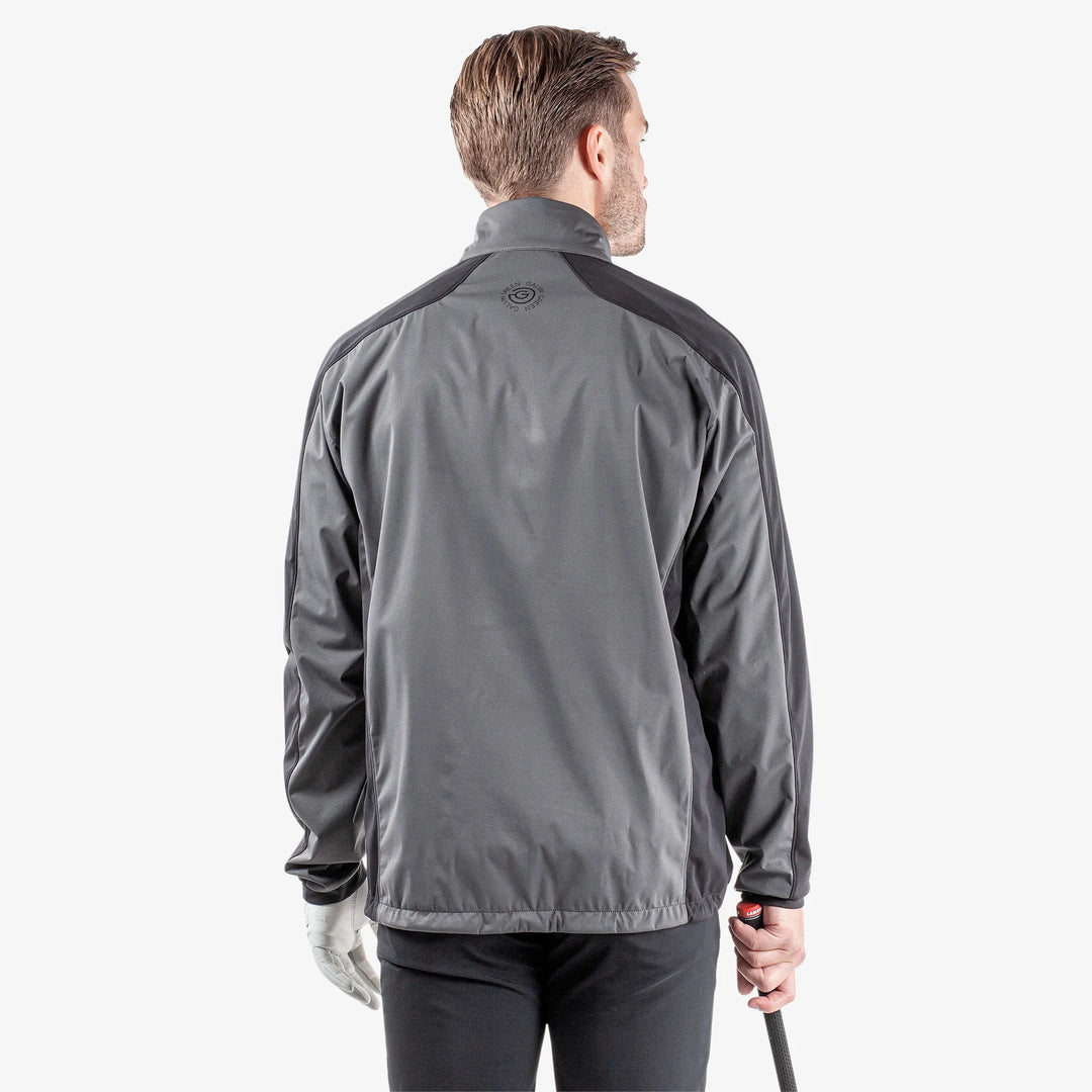 Lawrence is a Windproof and water repellent golf jacket for Men in the color Forged Iron/Black/Red(6)