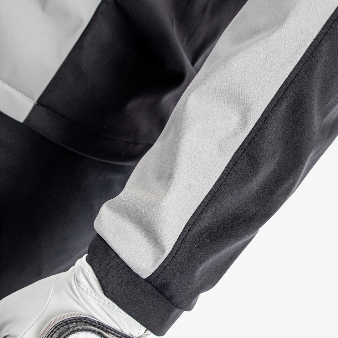 Lawrence is a Windproof and water repellent golf jacket for Men in the color Sharkskin/Black(5)