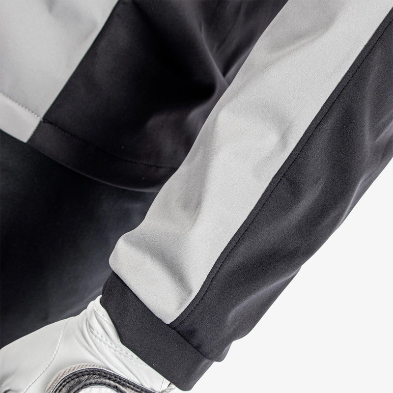 Lawrence is a Windproof and water repellent golf jacket for Men in the color Sharkskin/Black(5)