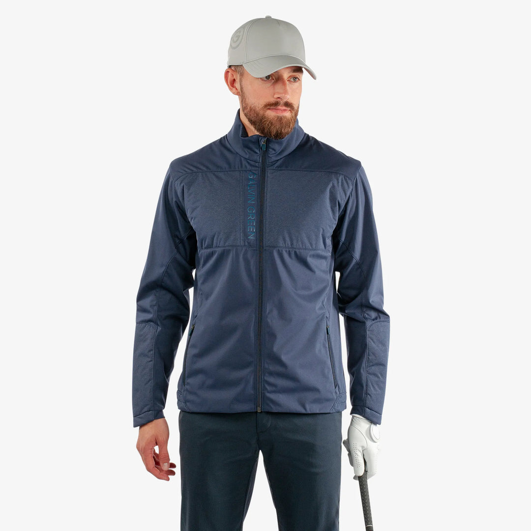 Layton Windproof and water repellent golf jacket Navy – Galvin Green