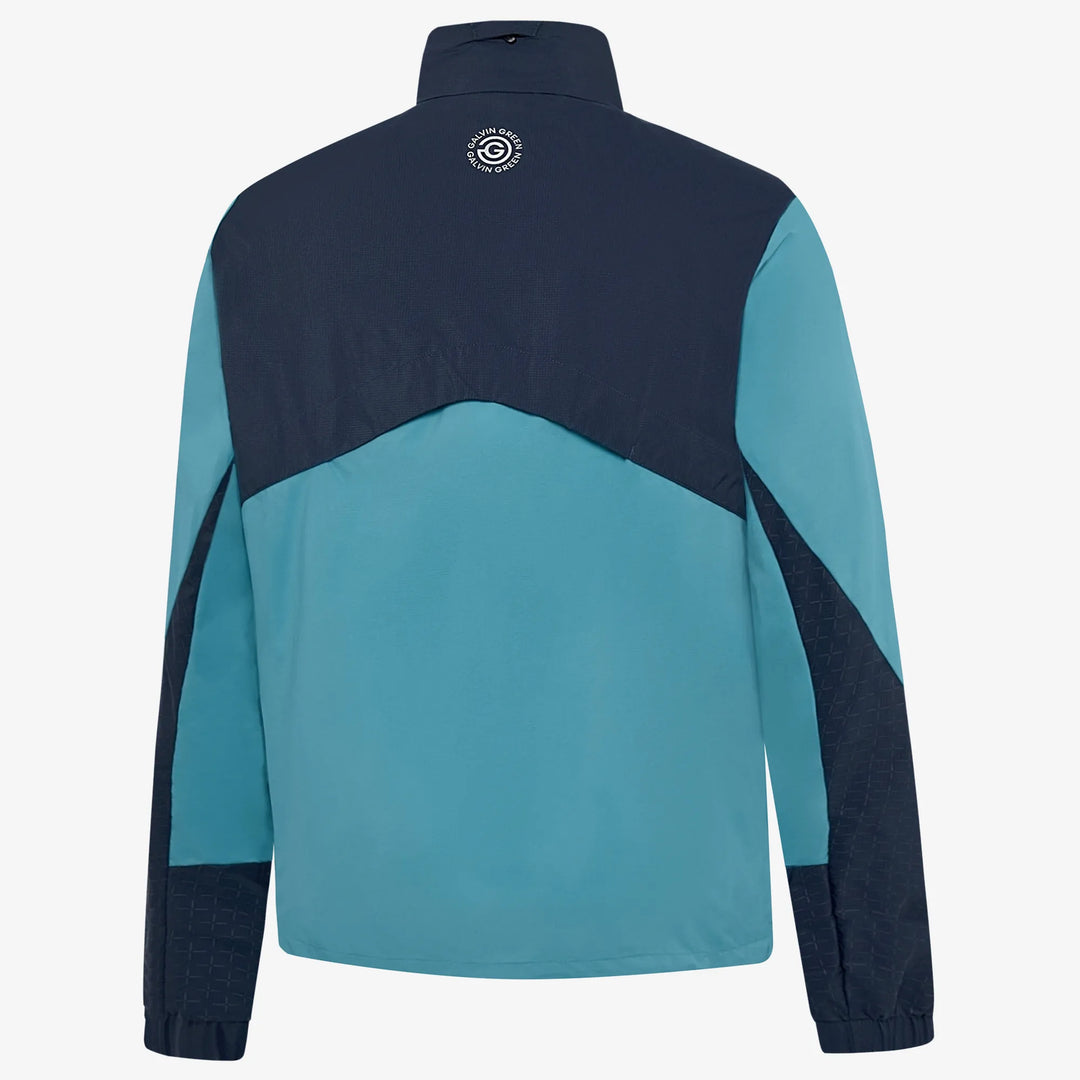 Leandro is a Windproof and water repellent golf jacket for Men in the color Navy/Storm Blue(8)