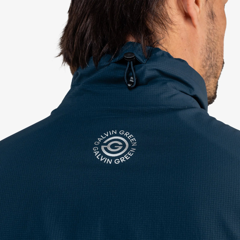 Leandro is a Windproof and water repellent golf jacket for Men in the color Navy/Storm Blue(6)