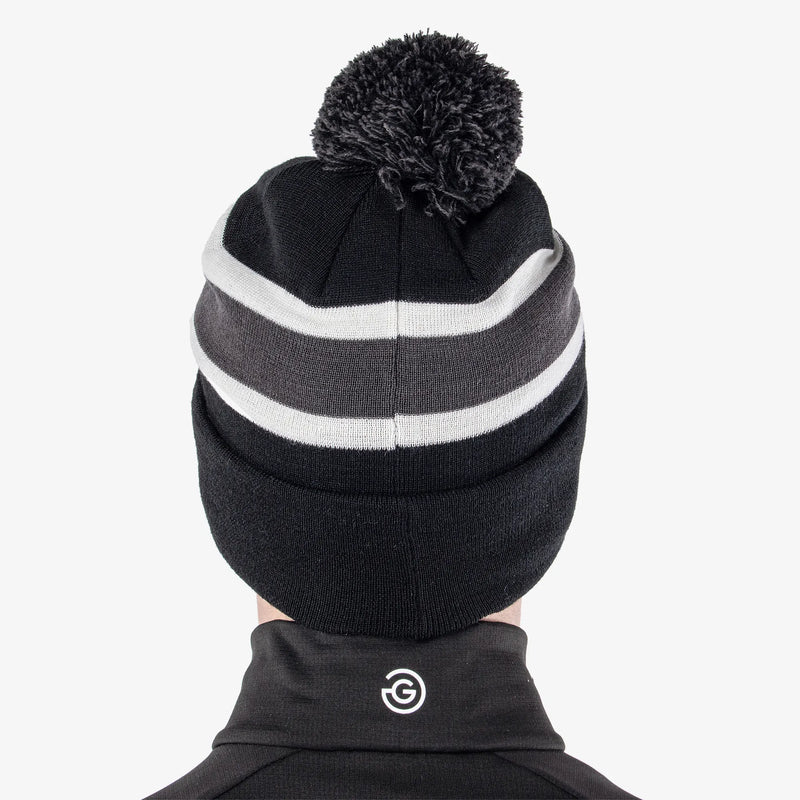 Leighton is a Insulating golf hat in the color Black/Forged Iron/White(4)
