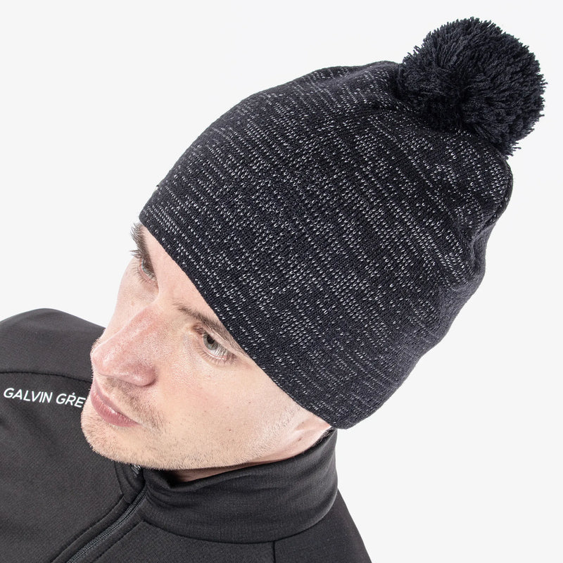 Lemmy is a Windproof golf hat in the color Black/Reflex(2)
