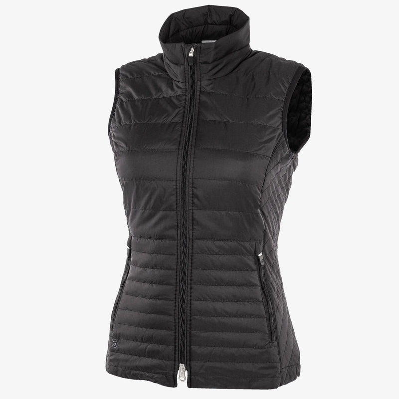 Lene is a Windproof and water repellent golf vest for Women in the color Black(0)