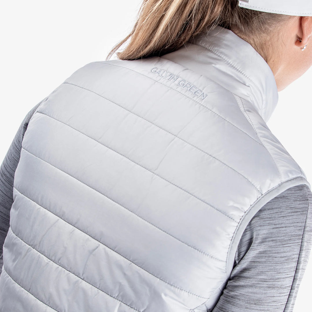 Lene is a Windproof and water repellent golf vest for Women in the color Cool Grey(6)