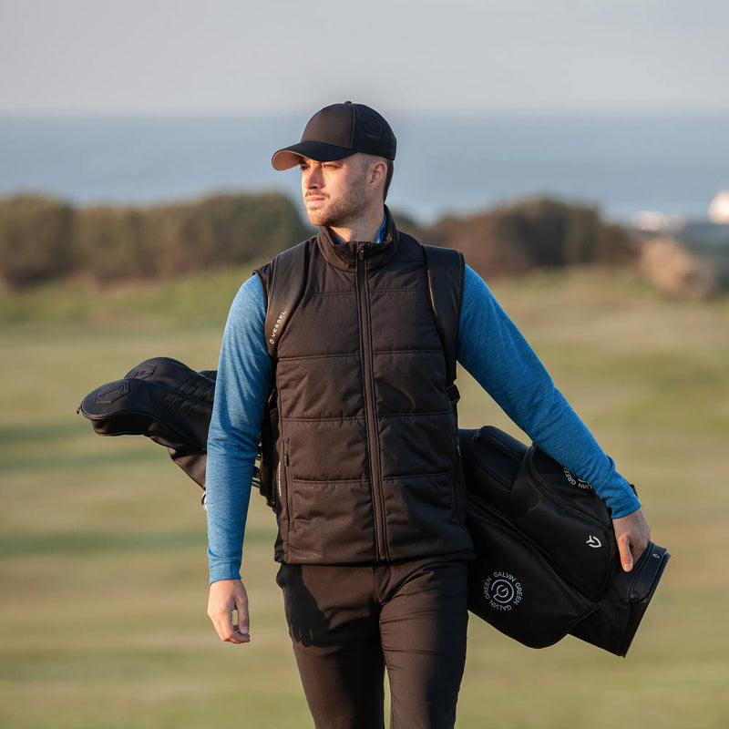 Lennox is a Windproof and water repellent golf vest for Men in the color Black(9)