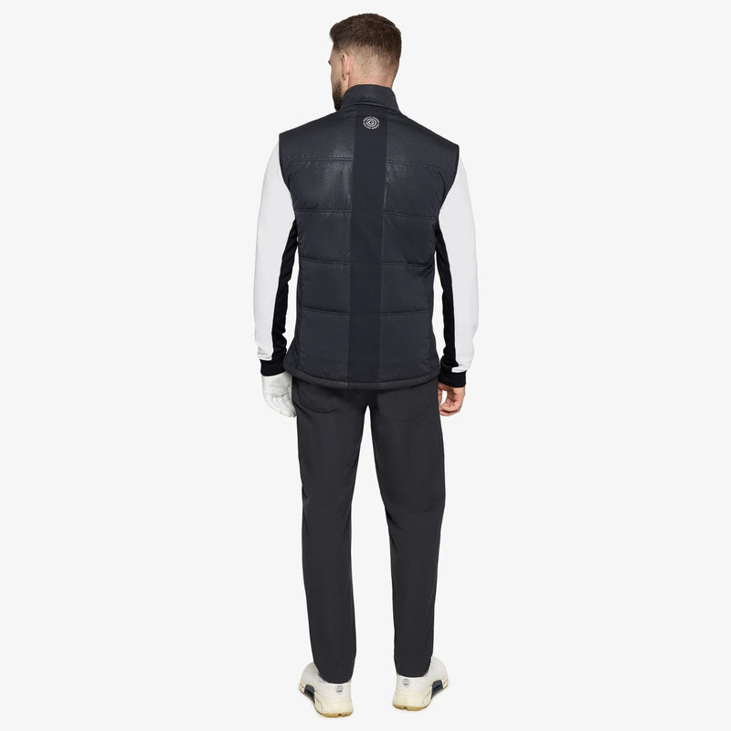 Lennox is a Windproof and water repellent golf vest for Men in the color Black(5)