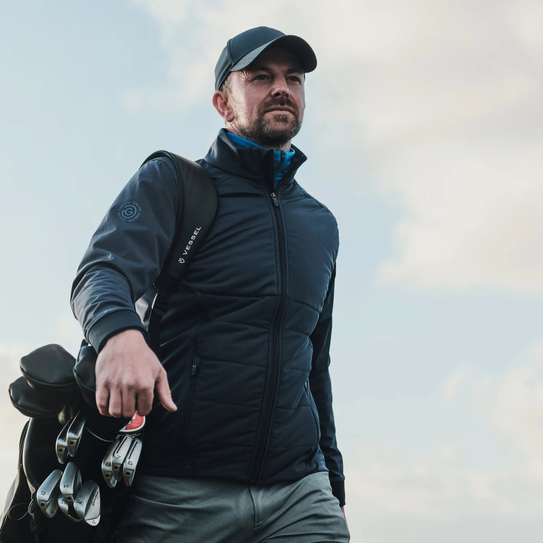 Leonard is a Windproof and water repellent golf jacket for Men in the color Navy(6)