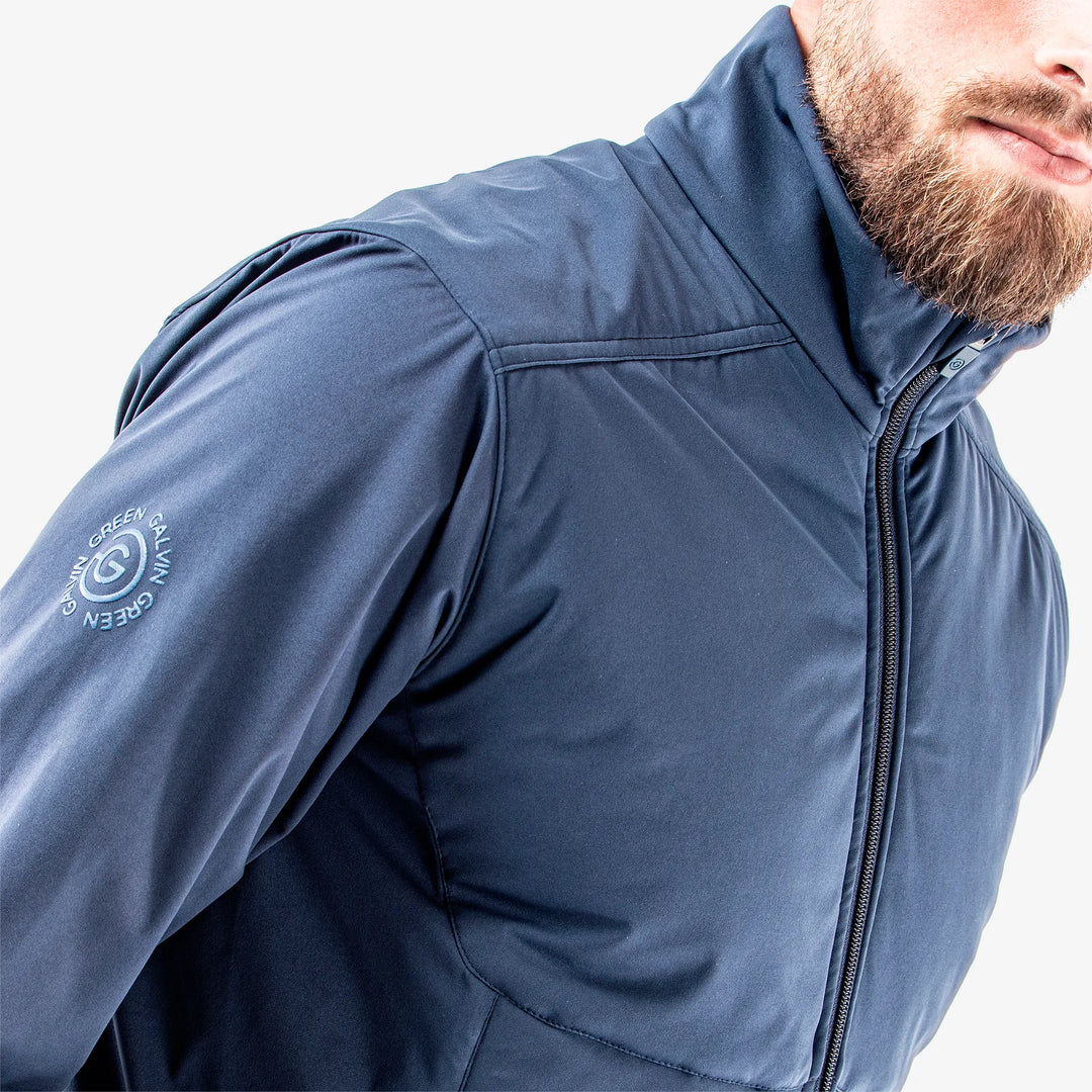 Leonard is a Windproof and water repellent golf jacket for Men in the color Navy(4)