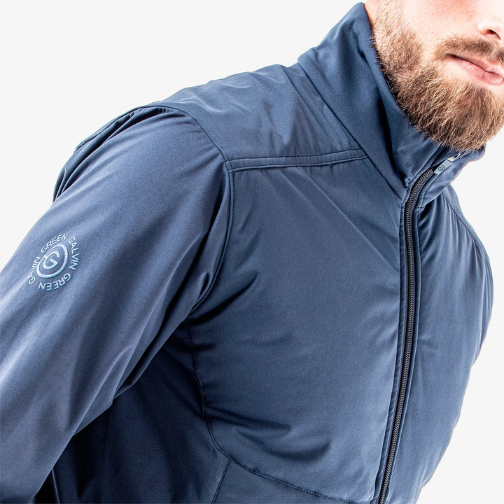 Leonard is a Windproof and water repellent golf jacket for Men in the color Navy(4)