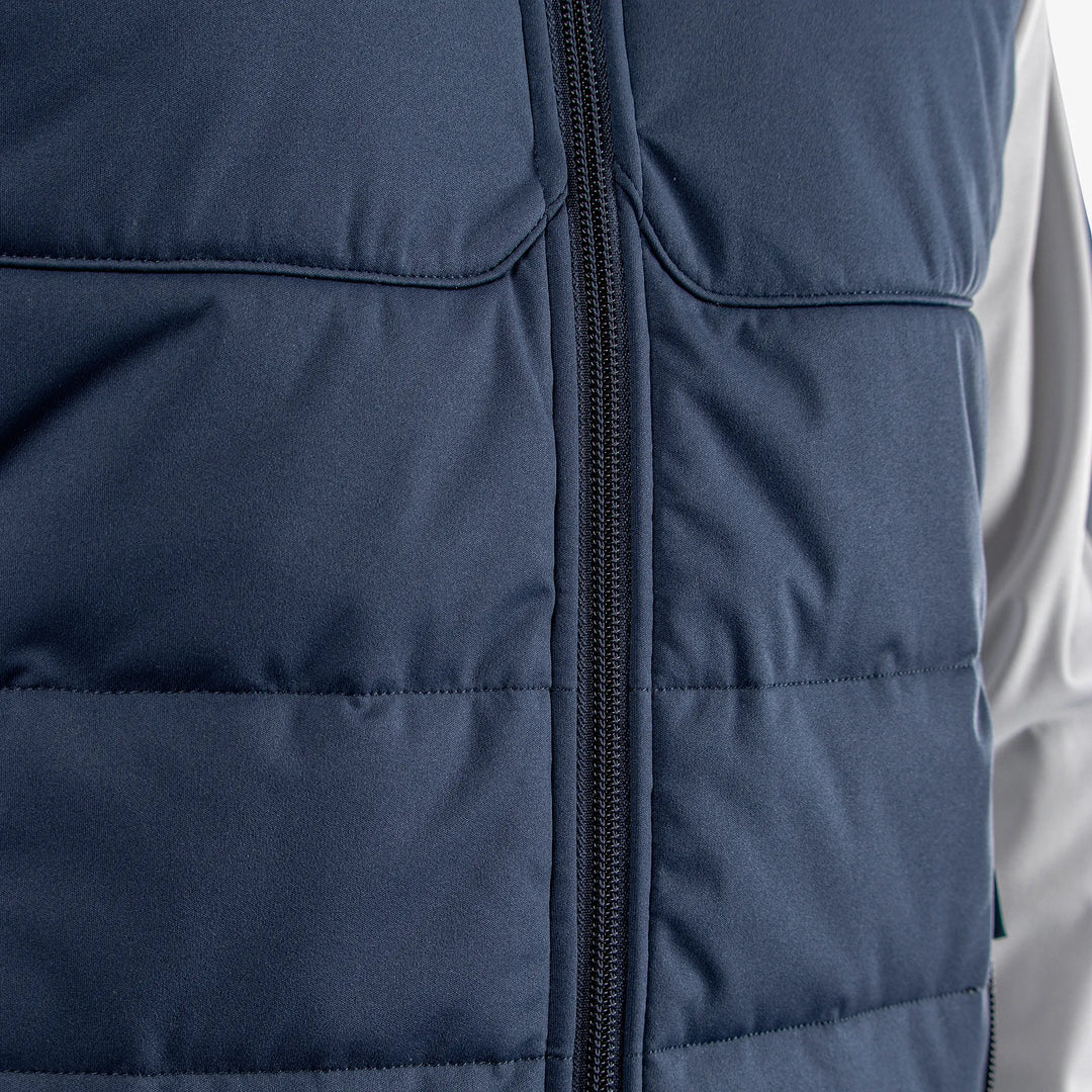 Leonard is a Windproof and water repellent golf jacket for Men in the color Navy/Cool Grey(6)