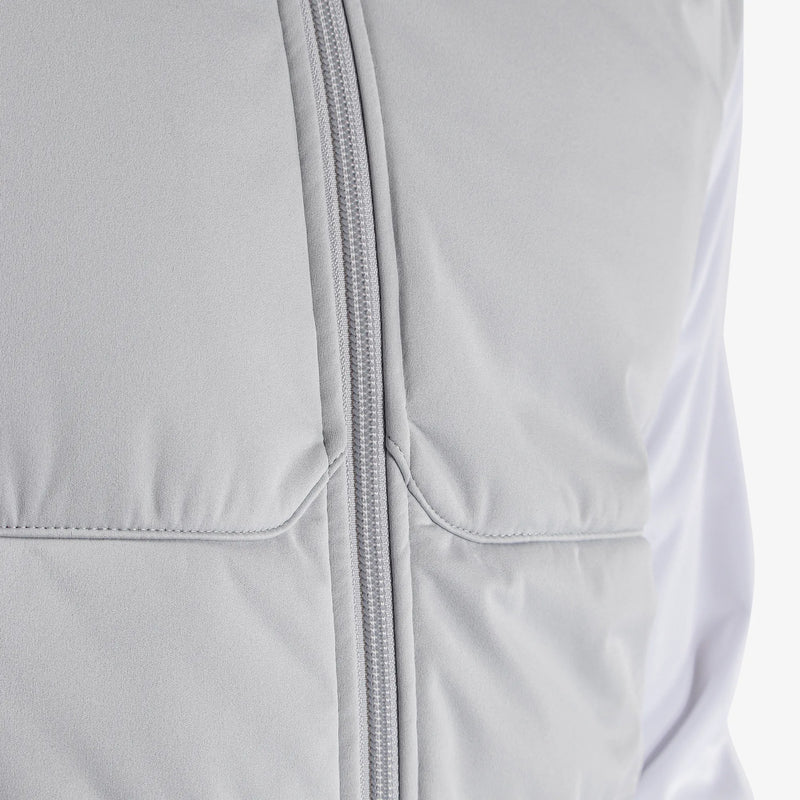 Leonard is a Windproof and water repellent golf jacket for Men in the color Cool Grey/White(6)