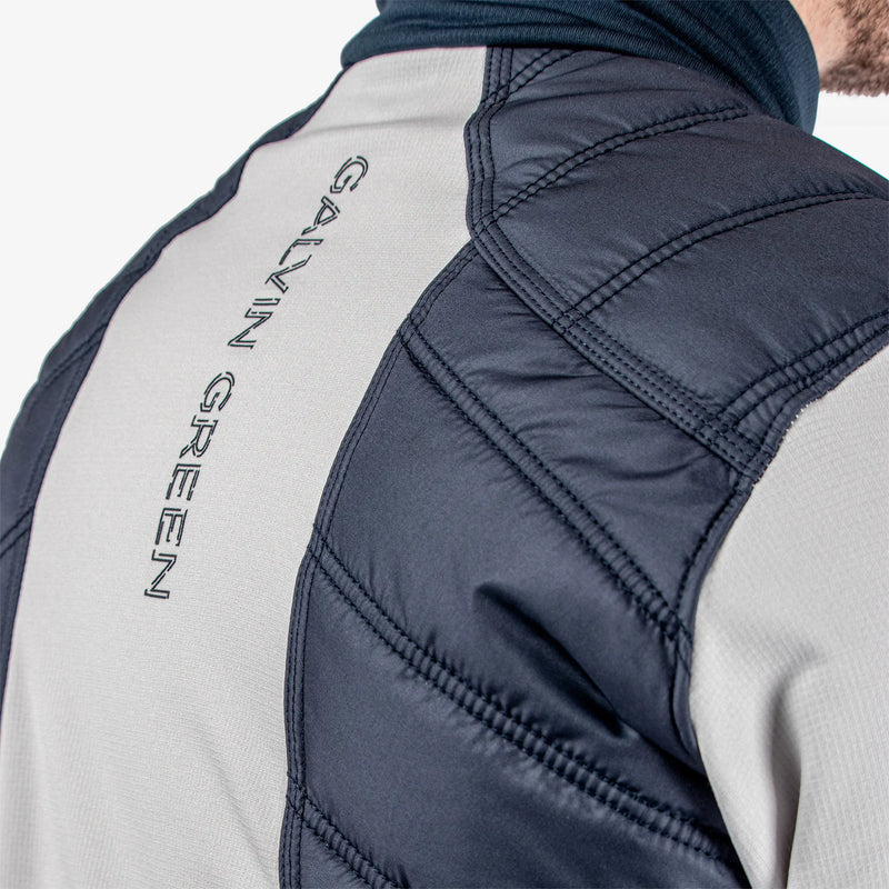Leonard is a Windproof and water repellent golf jacket for Men in the color Navy/Cool Grey(8)