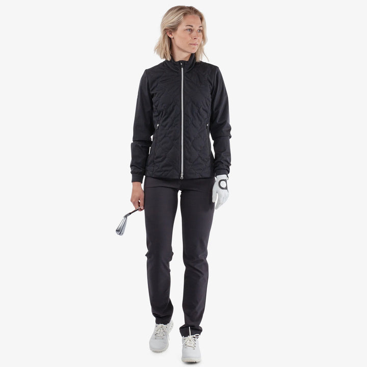 Leora is a Windproof and water repellent golf jacket for Women in the color Black(2)