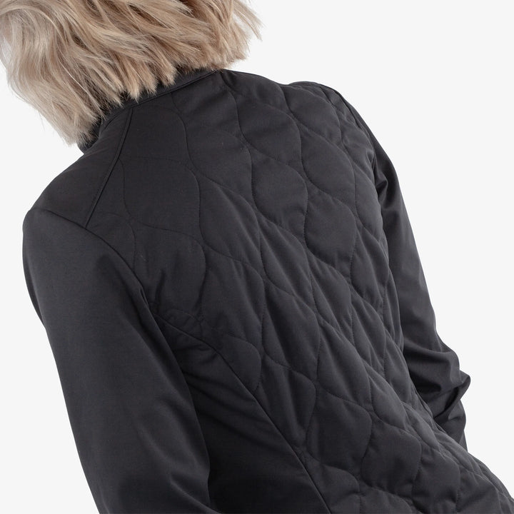 Leora is a Windproof and water repellent golf jacket for Women in the color Black(6)