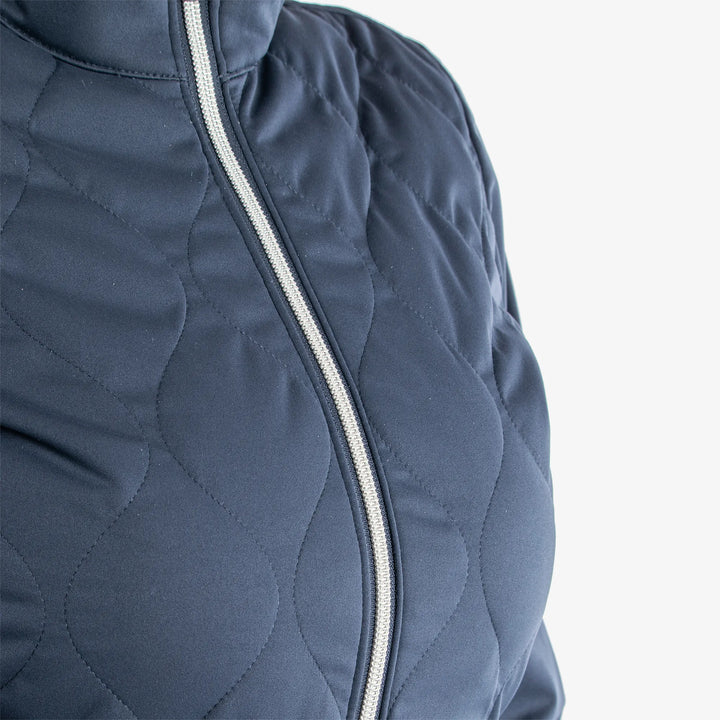 Leora is a Windproof and water repellent golf jacket for Women in the color Navy(6)