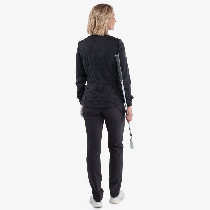 Leora is a Windproof and water repellent golf jacket for Women in the color Black(7)