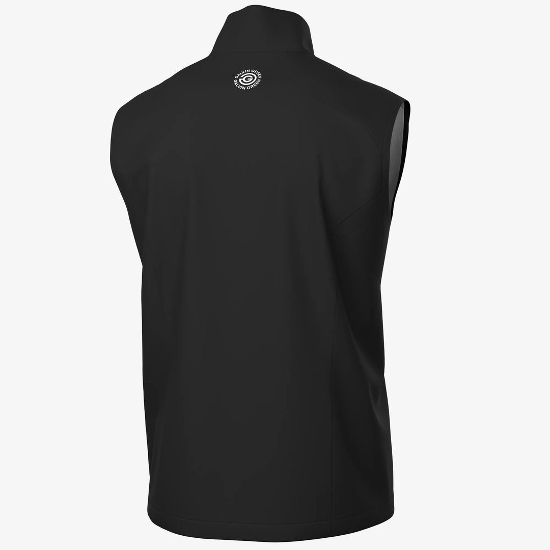 Leo is a Windproof and water repellent golf vest for Men in the color Black(1)