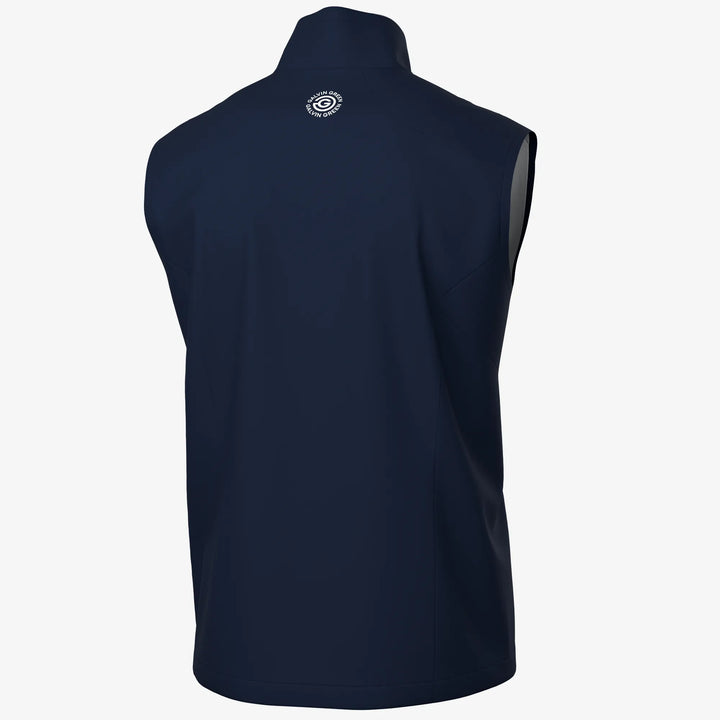 Leo is a Windproof and water repellent golf vest for Men in the color Navy(8)