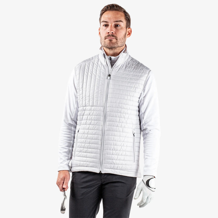Leroy is a Windproof and water repellent golf vest for Men in the color Cool Grey(1)